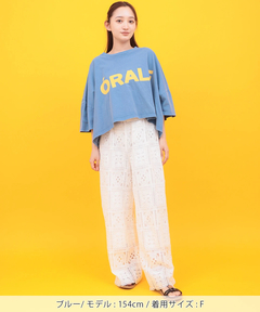 チチカカ |Orale! クラックプリントボリュームショートTシャツ