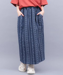チチカカ |キカストライプデニムナロースカート