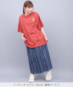 チチカカ |キカストライプデニムナロースカート