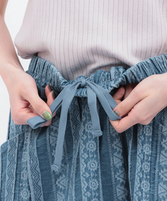 チチカカ |キカストライプデニムナロースカート