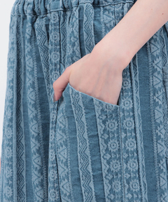 チチカカ |キカストライプデニムナロースカート