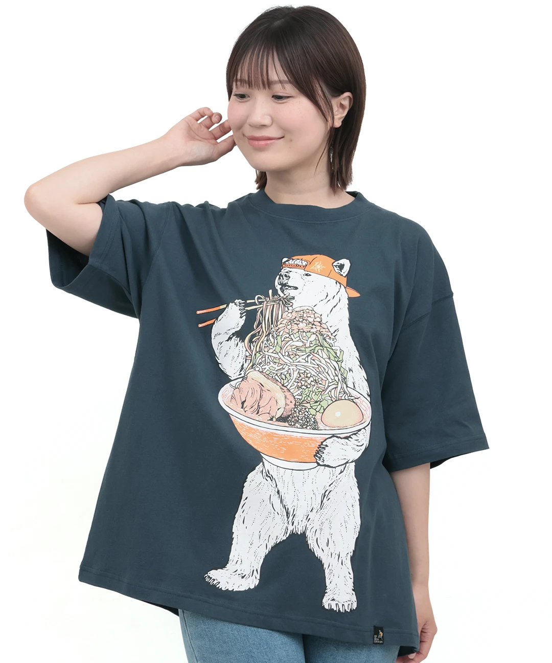 go slow caravan USAコットン豪快盛りラーメンクマTシャツ / Tシャツ
