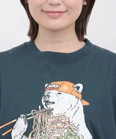 チチカカ |go slow caravan USAコットン豪快盛りラーメンクマTシャツ