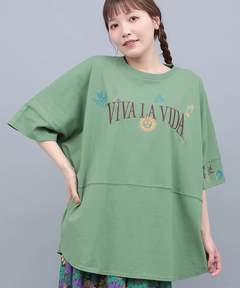 チチカカ |ミラグロ刺繍チュニックTシャツ