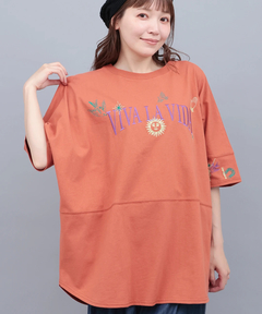 チチカカ |ミラグロ刺繍チュニックTシャツ