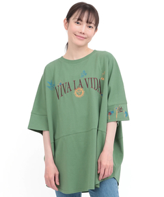 チチカカ |ミラグロ刺繍チュニックTシャツ