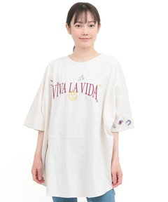 チチカカ |ミラグロ刺繍チュニックTシャツ