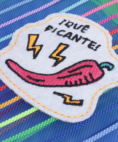 チチカカ |メキシコモチーフワッペンメッシュポーチ
