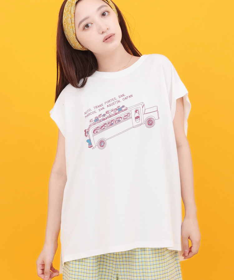 チチカカ |Orale! リネンタッチカラフルバスTシャツ