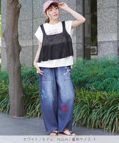 チチカカ |Orale! リネンタッチカラフルバスTシャツ