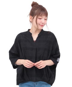 チチカカ |ぽこぽこシアーチェックスキッパーシャツ