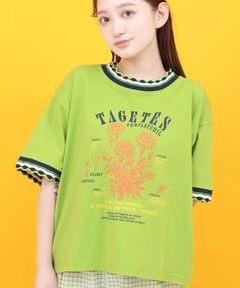 チチカカ |Orale! うねうねリンガーリブTシャツ