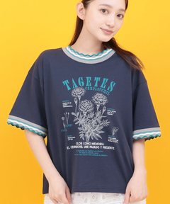 チチカカ |Orale! うねうねリンガーリブTシャツ