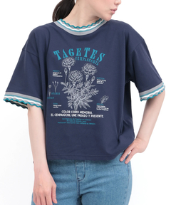 チチカカ |Orale! うねうねリンガーリブTシャツ