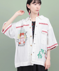チチカカ |世界の偉人刺繍メンズシャツ