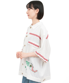 チチカカ |世界の偉人刺繍メンズシャツ