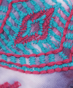 チチカカ |ムラ染キカ刺繍ポンチョ