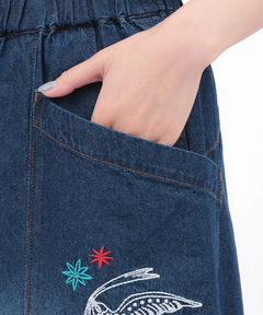 チチカカ |Orale! 刺繍コクーンデニムパンツ