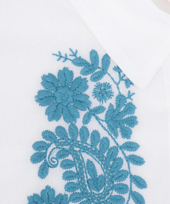 チチカカ |ペイズリーフロル刺繍フレアシャツ