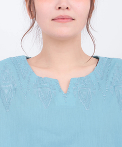 チチカカ |ジオメトリーフェザー刺繍プルオーバー