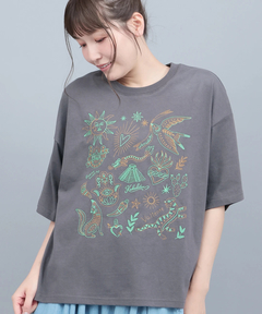 チチカカ |メヒコモチーフ刺繍Tシャツ