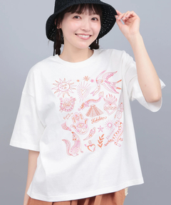 チチカカ |メヒコモチーフ刺繍Tシャツ