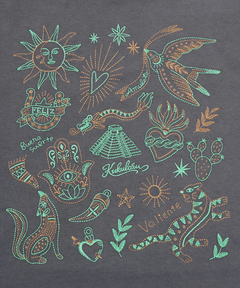 チチカカ |メヒコモチーフ刺繍Tシャツ