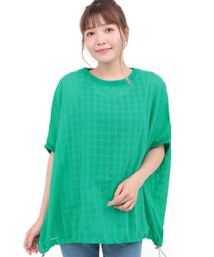 チチカカ |シアーチェックドロストビッグTシャツ