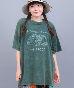 チチカカ |タコスアシッドウォッシュTシャツ
