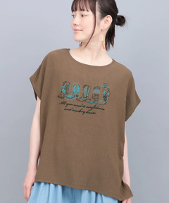 チチカカ |接触冷感ブーツ刺繍Tシャツ