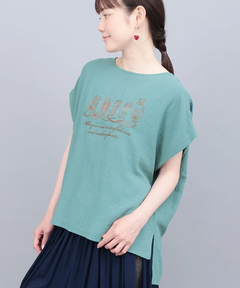 チチカカ |接触冷感ブーツ刺繍Tシャツ