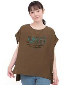 チチカカ |接触冷感ブーツ刺繍Tシャツ