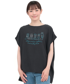 チチカカ |接触冷感ブーツ刺繍Tシャツ