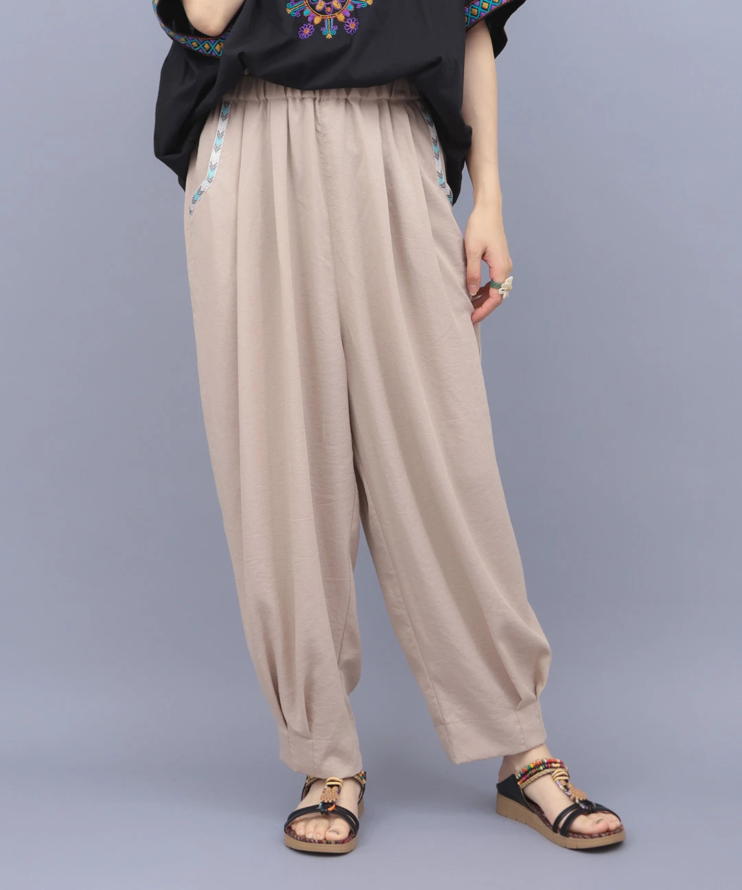 【超激レア！】EROSTIKA×3RD WEAR ビーチパンツ エッグタックパンツ / パンツ | エスニックファッション＆雑貨の