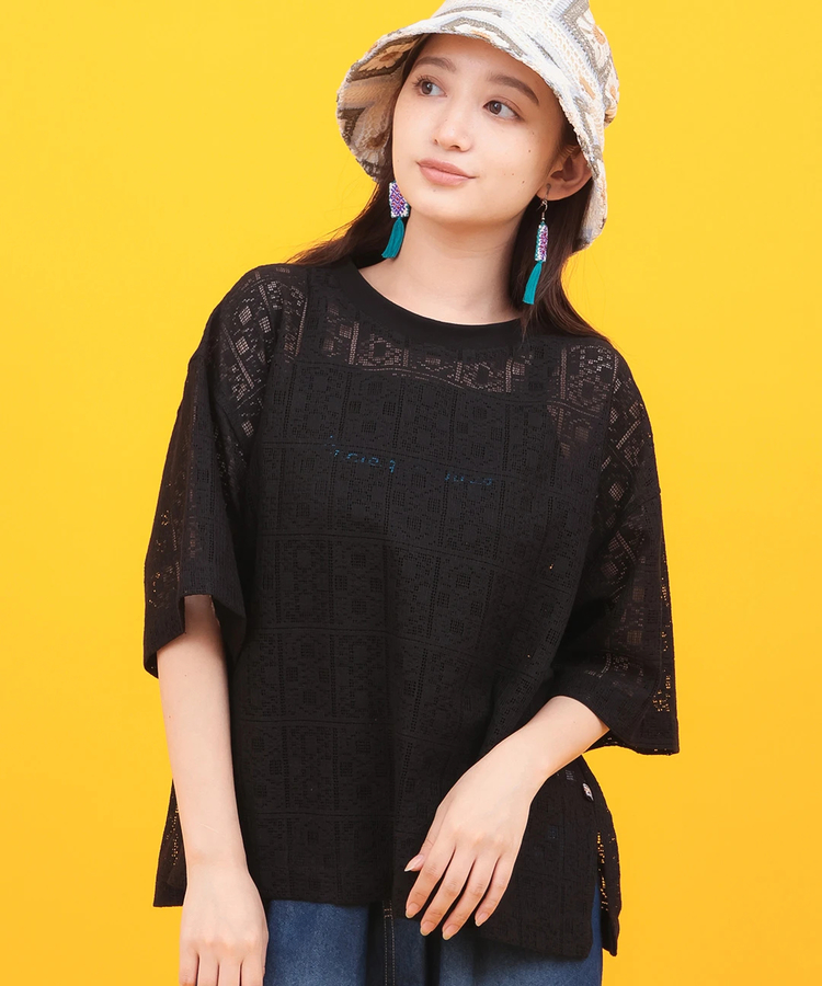 チチカカ |Orale! ブロックレースゆるTシャツ