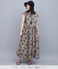 チチカカ |Shanti Shanti フローラルリズムコットンワンピース【WEB限定】