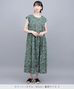 チチカカ |Shanti Shanti フローラルリズムコットンワンピース【WEB限定】