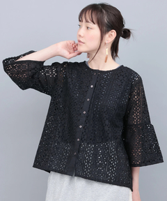 チチカカ |Shanti Shanti ヒカリドロップレースブラウス【WEB限定】