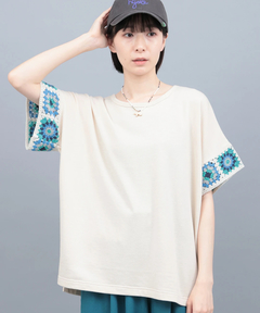 チチカカ |クロシェラインスリーブTシャツ