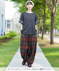 チチカカ |クロシェラインスリーブTシャツ