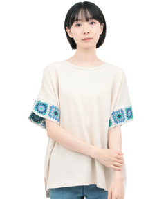 チチカカ |クロシェラインスリーブTシャツ