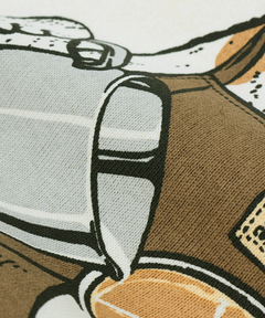 チチカカ |go slow caravan USAコットンバリスタ猫ロングスリーブTシャツ