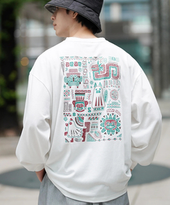 チチカカ |キカおばけ犬ロングTシャツ