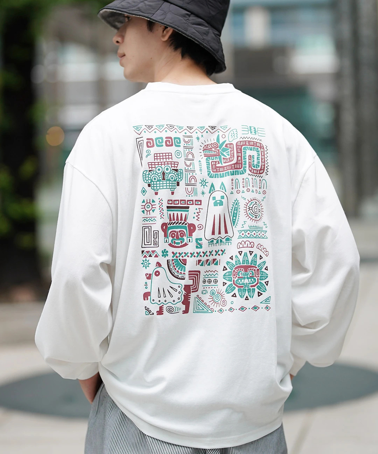 チチカカ |キカおばけ犬ロングTシャツ