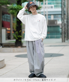 チチカカ |キカおばけ犬ロングTシャツ