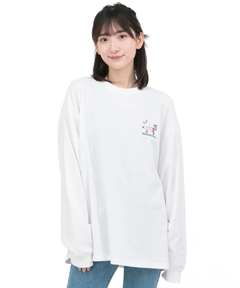 チチカカ |キカおばけ犬ロングTシャツ