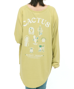 チチカカ |Orale! カクタスプリントロングスリーブTシャツ