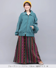チチカカ |go slow caravan エステルツイルチェーン刺繍ブルゾン【WEB限定】