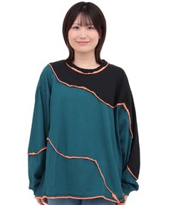 チチカカ |go slow caravan クレイジーカットオフ切替ロングスリーブTシャツ【WEB限定】