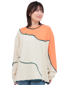 チチカカ |go slow caravan クレイジーカットオフ切替ロングスリーブTシャツ【WEB限定】
